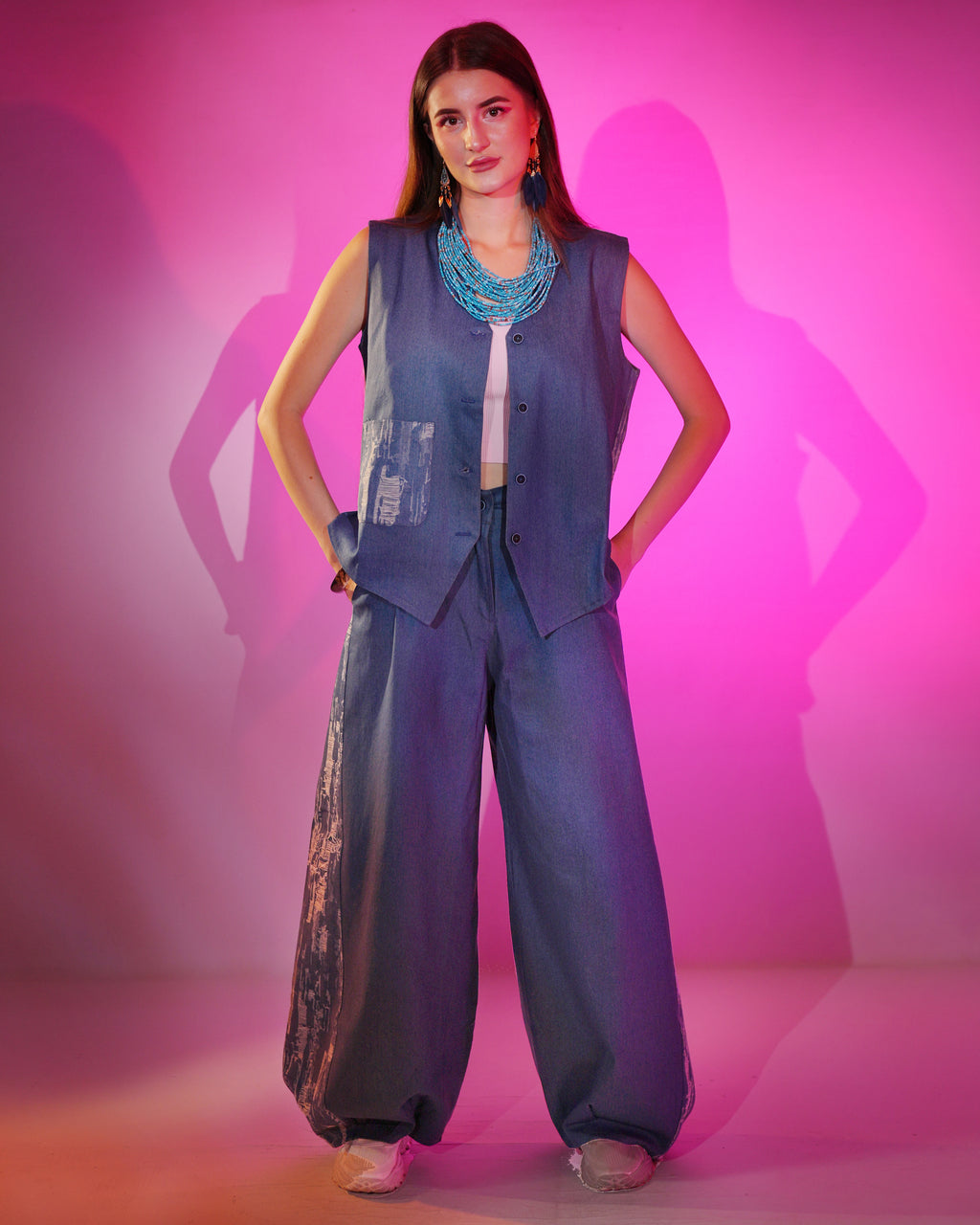 Denim Duo Set Strap