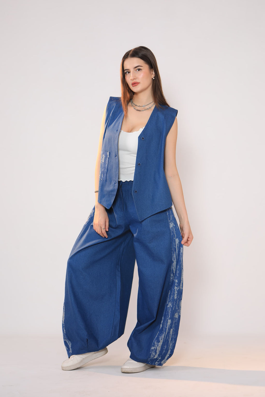 Denim Duo Set Strap
